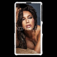 Coque Sony Xperia Z1 Compact Portait de brune charmante 5