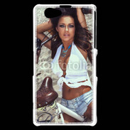 Coque Sony Xperia Z1 Compact Charme à vélo