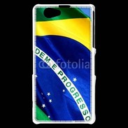 Coque Sony Xperia Z1 Compact drapeau Brésil 5