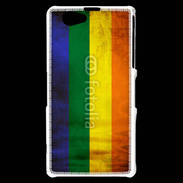 Coque Sony Xperia Z1 Compact Drapeau gay vintage