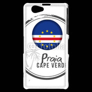 Coque Sony Xperia Z1 Compact Logo Cap Vert