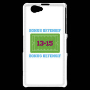 Coque Sony Xperia Z1 Compact Bonus Offensif-Défensif Blanc