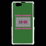 Coque Sony Xperia Z1 Compact Bonus Offensif-Défensif Vert