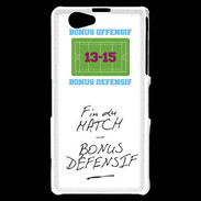 Coque Sony Xperia Z1 Compact Fin de match Bonus offensif-défensif Blanc