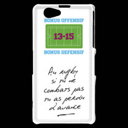 Coque Sony Xperia Z1 Compact Le combat Bonus offensif-défensif Blanc