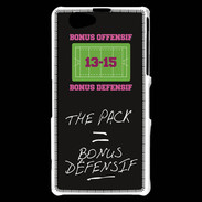 Coque Sony Xperia Z1 Compact The pack Bonus offensif-défensif Noir