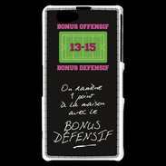 Coque Sony Xperia Z1 Compact 1 point bonus offensif-défensif Noir