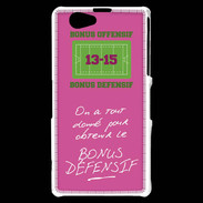 Coque Sony Xperia Z1 Compact Obtenir le Bonus offensif-défensif Rose