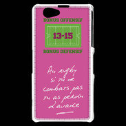 Coque Sony Xperia Z1 Compact Le combat Bonus offensif-défensif Rose