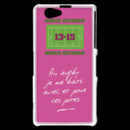 Coque Sony Xperia Z1 Compact Les potes Bonus offensif-défensif Rose