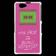 Coque Sony Xperia Z1 Compact The pack Bonus offensif-défensif Rose