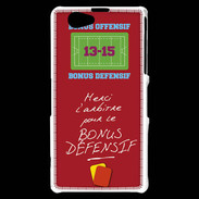 Coque Sony Xperia Z1 Compact Merci l'arbitre Bonus offensif-défensif Rouge