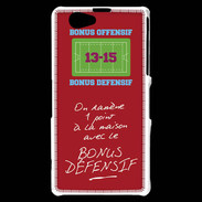 Coque Sony Xperia Z1 Compact 1 point bonus offensif-défensif Rouge