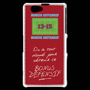 Coque Sony Xperia Z1 Compact Obtenir le Bonus offensif-défensif Rouge