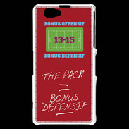 Coque Sony Xperia Z1 Compact The pack Bonus offensif-défensif Rouge
