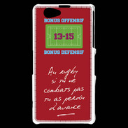 Coque Sony Xperia Z1 Compact Le combat Bonus offensif-défensif Rouge
