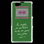 Coque Sony Xperia Z1 Compact Les potes Bonus offensif-défensif Vert