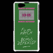 Coque Sony Xperia Z1 Compact Fin de match Bonus offensif-défensif Vert