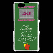 Coque Sony Xperia Z1 Compact Merci l'arbitre Bonus offensif-défensif Vert