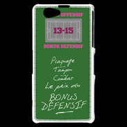 Coque Sony Xperia Z1 Compact Plaquage Bonus offensif-défensif Vert
