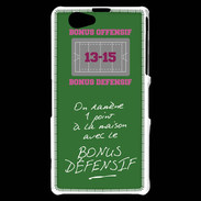 Coque Sony Xperia Z1 Compact 1 point bonus offensif-défensif Vert