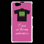 Coque Sony Xperia Z1 Compact Médecin Bonus offensif-défensif rose 2