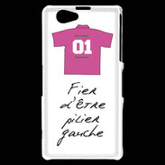 Coque Sony Xperia Z1 Compact Pilier gauche Bonus offensif-défensif Blanc