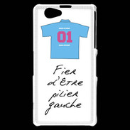 Coque Sony Xperia Z1 Compact Pilier gauche Bonus offensif-défensif Blanc 2