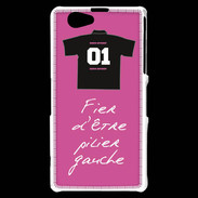 Coque Sony Xperia Z1 Compact Pilier gauche Bonus offensif-défensif Rose 2