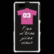 Coque Sony Xperia Z1 Compact Pilier droit Bonus offensif-défensif Noir