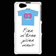 Coque Sony Xperia Z1 Compact Pilier droit Bonus offensif-défensif Blanc 2