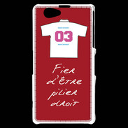 Coque Sony Xperia Z1 Compact Pilier droit Bonus offensif-défensif Rouge