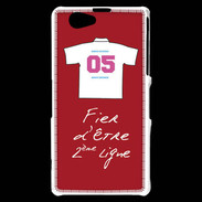 Coque Sony Xperia Z1 Compact Deuxième ligne D Bonus offensif Rouge