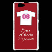 Coque Sony Xperia Z1 Compact Troisième ligne centre Bonus offensif-défensif Rouge
