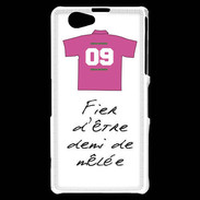 Coque Sony Xperia Z1 Compact Demi de mêlée Bonus offensif-défensif Blanc