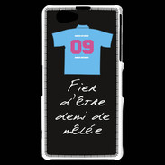 Coque Sony Xperia Z1 Compact Demi de mêlée Bonus offensif-défensif Noir 2