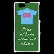 Coque Sony Xperia Z1 Compact Demi de mêlée Bonus offensif-défensif Vert 2