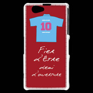 Coque Sony Xperia Z1 Compact Demi d'ouverture Bonus offensif-défensif Rouge 2