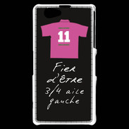 Coque Sony Xperia Z1 Compact 3/4 aile gauche Bonus offensif-défensif Noir
