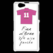Coque Sony Xperia Z1 Compact 3/4 aile gauche Bonus offensif-défensif Blanc