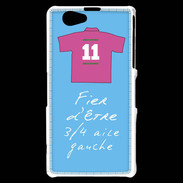 Coque Sony Xperia Z1 Compact 3/4 aile gauche Bonus offensif-défensif Bleu