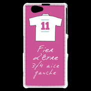 Coque Sony Xperia Z1 Compact 3/4 aile gauche Bonus offensif-défensif Rose
