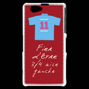 Coque Sony Xperia Z1 Compact 3/4 aile gauche Bonus offensif-défensif Rouge 2