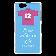 Coque Sony Xperia Z1 Compact 3/4 centre G Bonus offensif-défensif Bleu