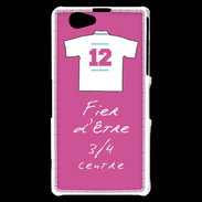 Coque Sony Xperia Z1 Compact 3/4 centre G Bonus offensif-défensif Rose
