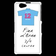 Coque Sony Xperia Z1 Compact 3/4 centre G Bonus offensif-défensif Blanc 2
