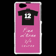 Coque Sony Xperia Z1 Compact 3/4 centre G Bonus offensif-défensif Rose 2