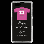Coque Sony Xperia Z1 Compact 3/4 centre D Bonus offensif-défensif Noir