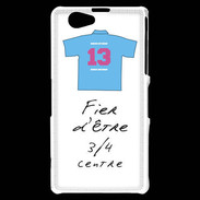 Coque Sony Xperia Z1 Compact 3/4 centre D Bonus offensif-défensif Blanc 2