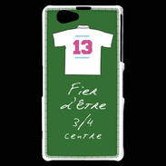Coque Sony Xperia Z1 Compact 3/4 centre D Bonus offensif-défensif Vert